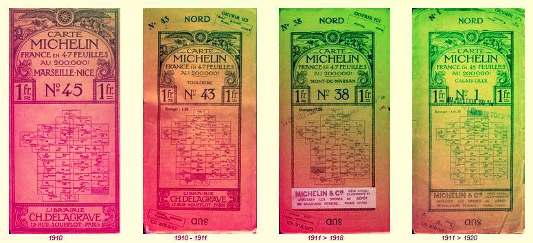 Guías Michelin 1910 - 1920
