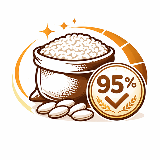 Icono Alta proporción de granos enteros