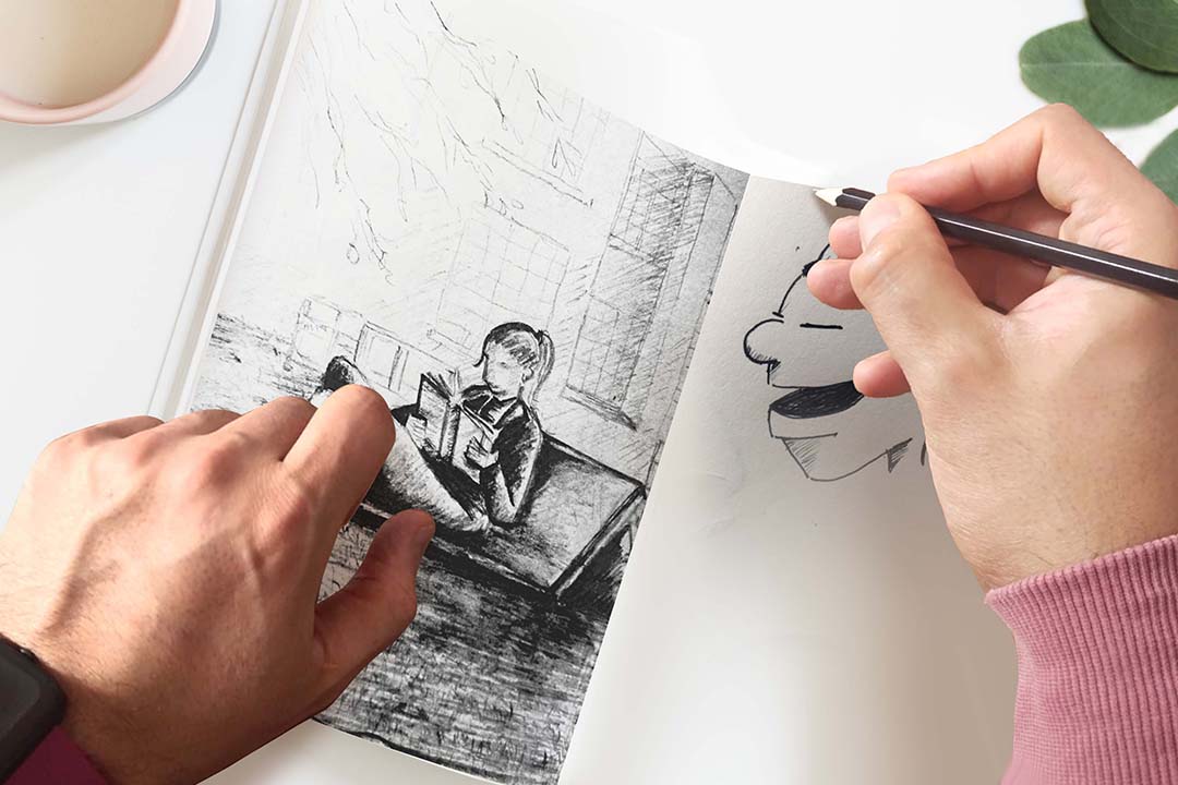 Dibujo Vic bocetos
