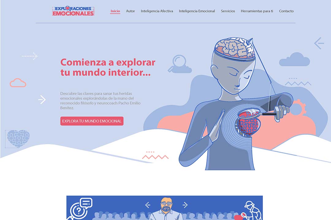 Diseño web con ilustraciones