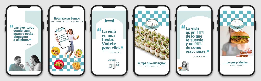 Linea grafica redes sociales